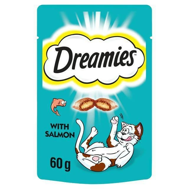 Dreamies Cat Treat Biscuits with Salmon 60g
